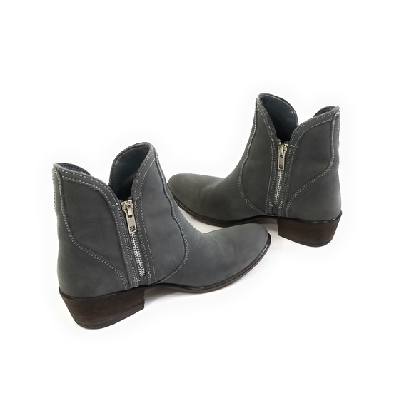 Steve Madden 'Zipstr' Ankle Bootie in Gray Double Zip Closure Womens Size 7 - Picture 6 of 7